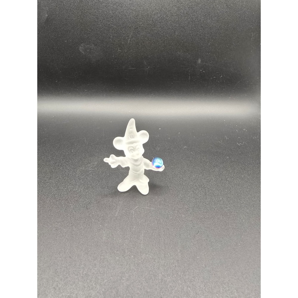1990's Disney Frosted Glass Fantasia Sorcerer's Apprentice Mickey Mouse Figurine
